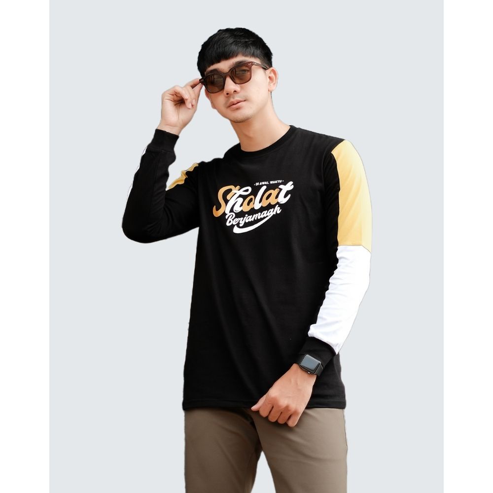 KAOS DAKWAH PRIA / BAJU KAOS DAKWAH  / KAOS DISTRO KONSEP ISLAMI / KAOS DAKWAH SHOLAT 002 / ORIGINAL PRODUCT BY ANNAML-3