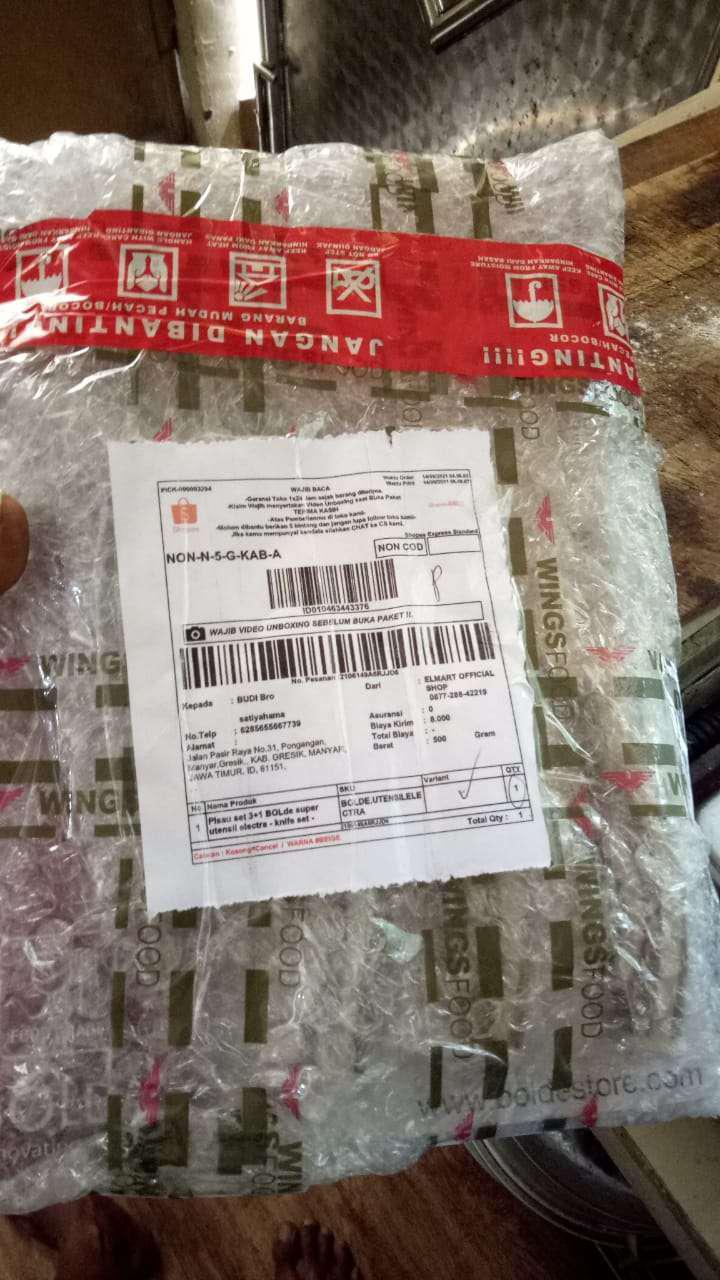 Pisau Set 3+1 Bolde Super Utensil Electra - Knife Set - Gunting Ori