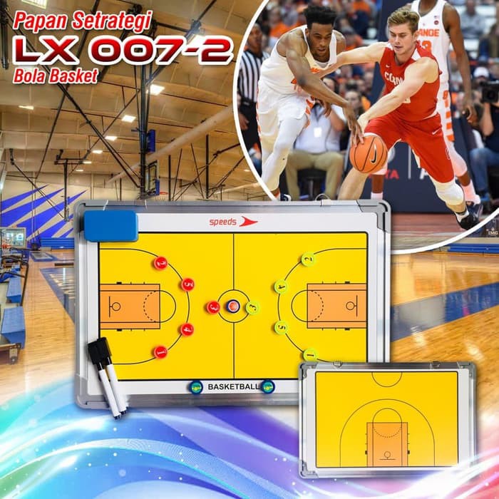 Papan Strategi Taktik Pelatih Basket BasketBall Coach Board Magnetic