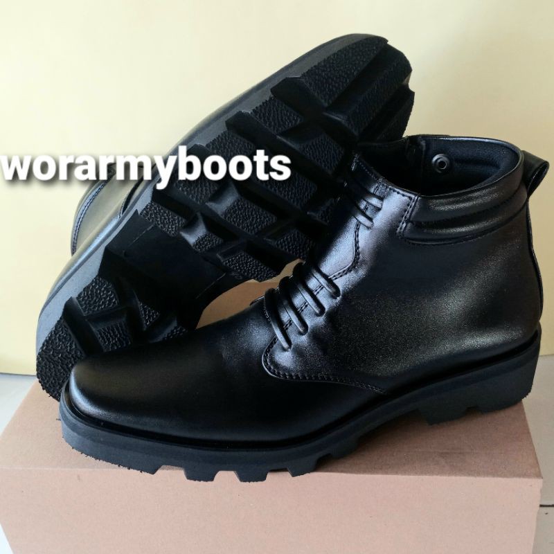 Sepatu PDH Dinas Terbaru PDH Radial Kulit Sapi dob  size 39 sampai 47 by Wor Army Boots