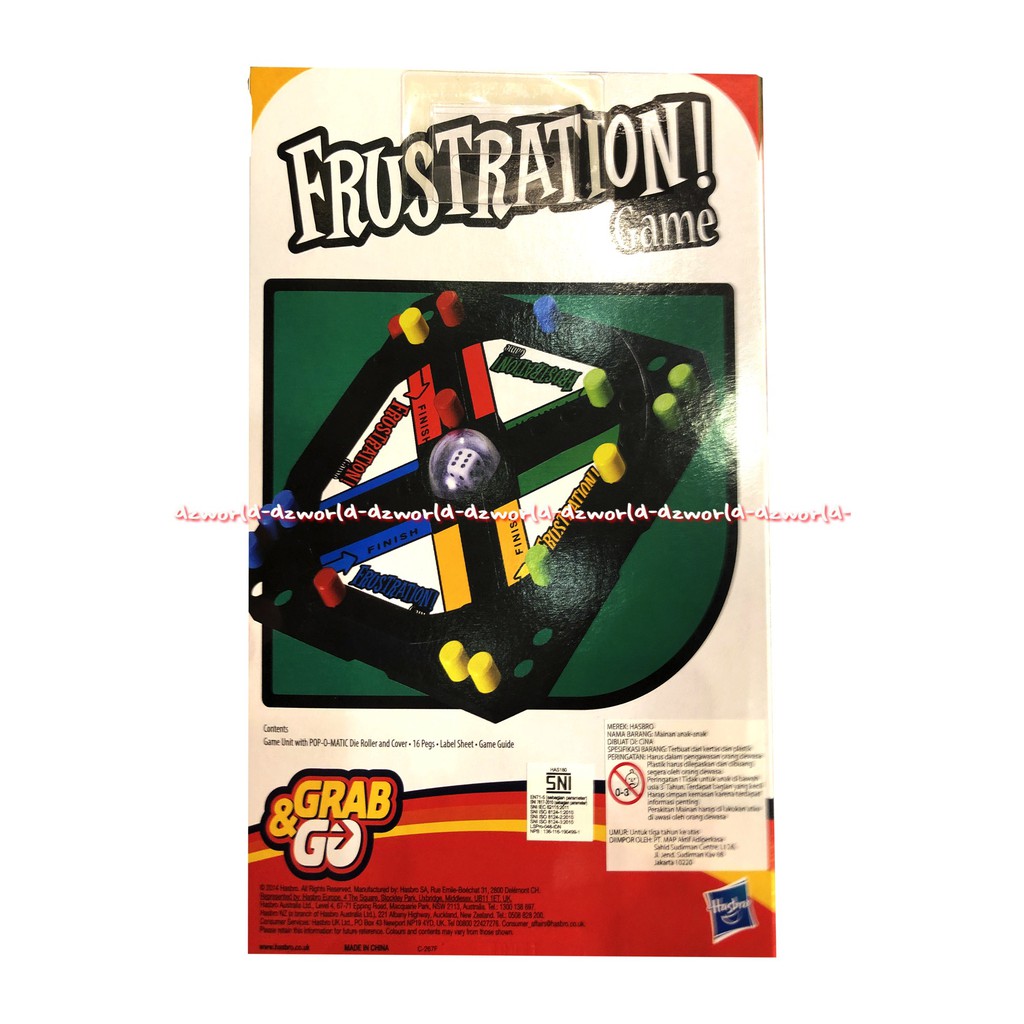 Grab &amp; Go Frustration Game Hasbro Mainan Frustasi