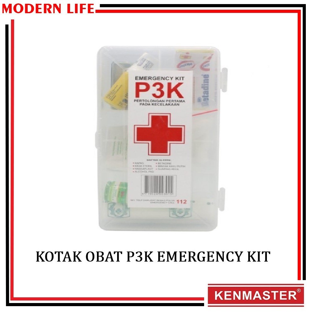 Kotak Obat P3K Kenmaster / Emergency Kit Mobil / Emergency Kit Motor