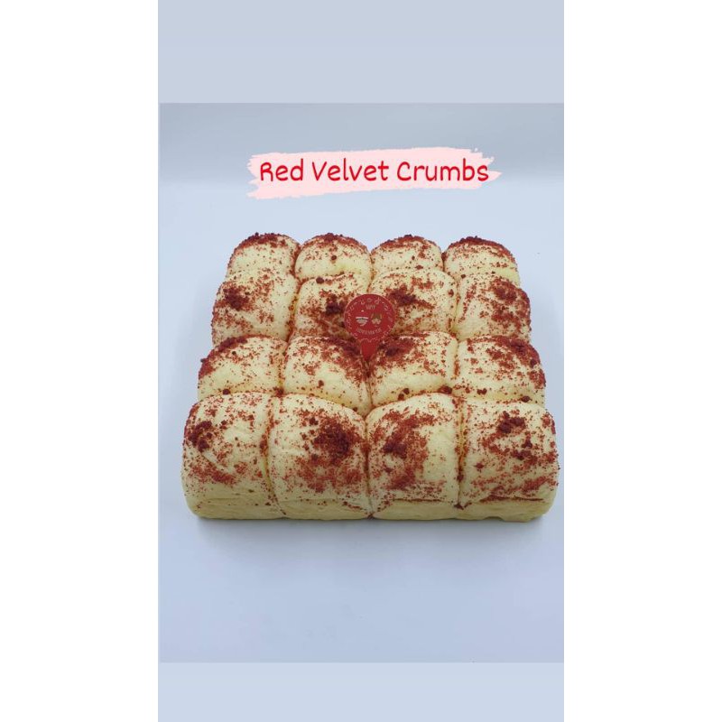 

Red Velvet Crumbs Japanese Milk Bun / Buns / Bread / Roti Kasur