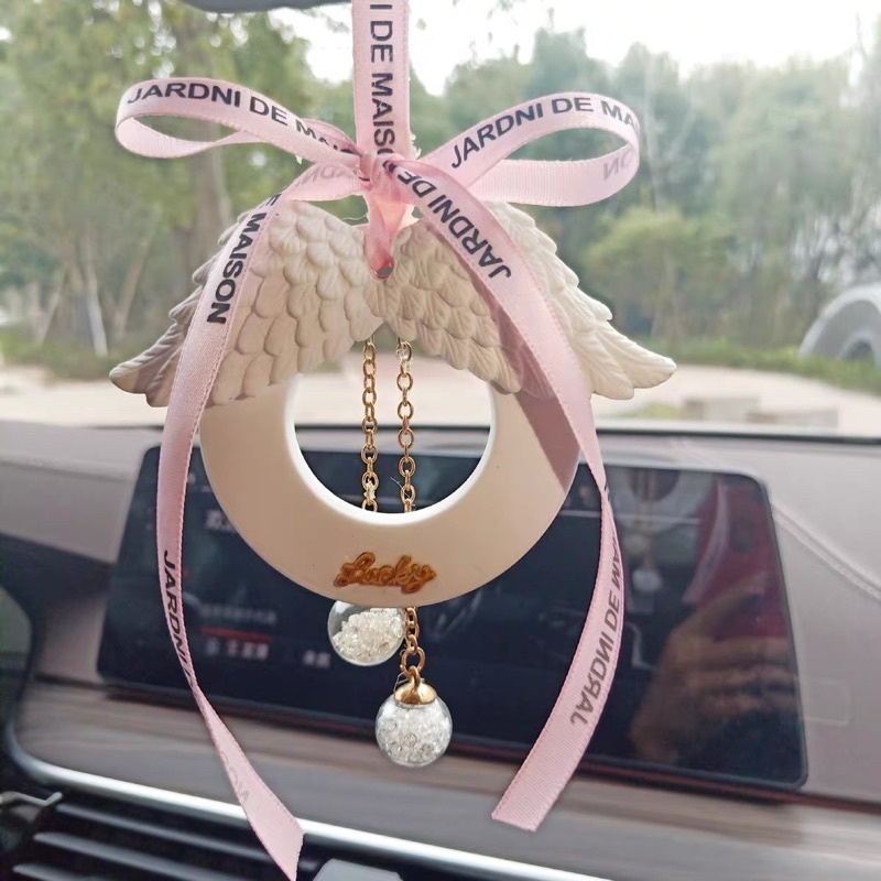 gantungan spion mobil wings Car Pendant Angel Wings + Parfum Pewangi Gantungan Pajangan Kaca Spion Tengah Mobi