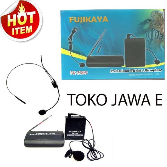 Fujikaya Fk 3399 Mic Clip On + Headset Microphone Sytem Werles