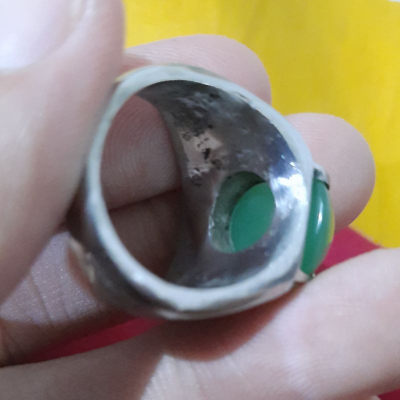 cicin batu akik warna hijau