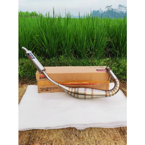 Knalpot RX KING Kolong PDK Repsol Stainless Power Super Ngisi Original GHS Racing