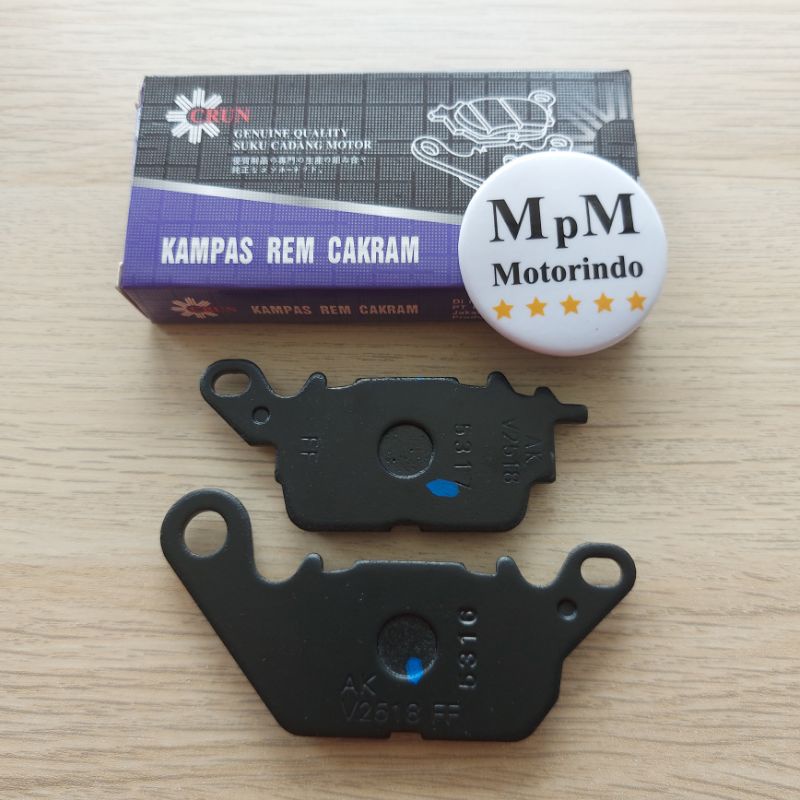 Dispad Depan Mio M3-Z-S-Nmax-Soul Gt 125-Fino Fi 125-Xride 125 Kampas Rem Crun