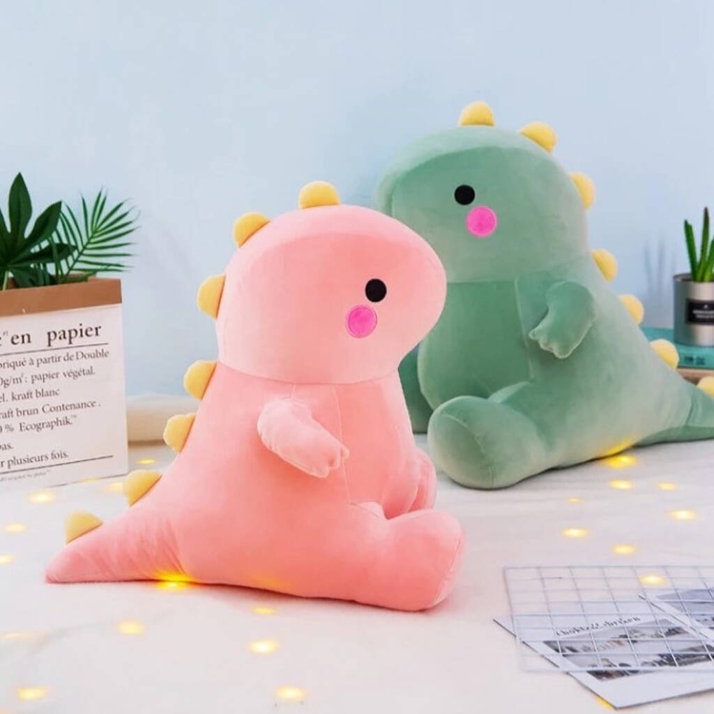 Boneka Lucu DINOSAURUS Plush Toys Super Soft Stuffed Animal Dino lembut dan halus berukuran 50cm/ Bantal Sofa Bayi Dino Lucu Imut Gemoy