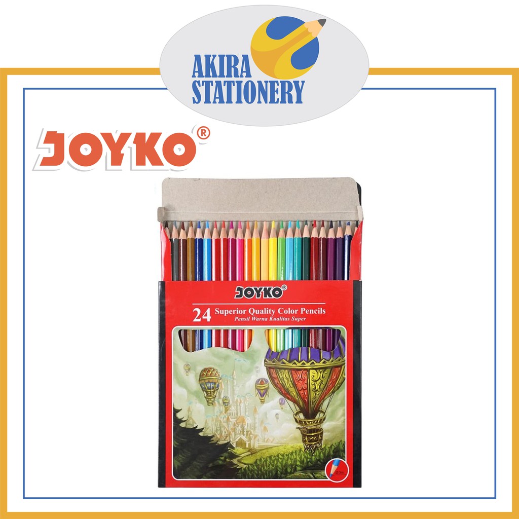 Pensil Warna JOYKO CP 101 ( 24 Warna ) Color Pencil 24 Colours CP-101 ( SET )