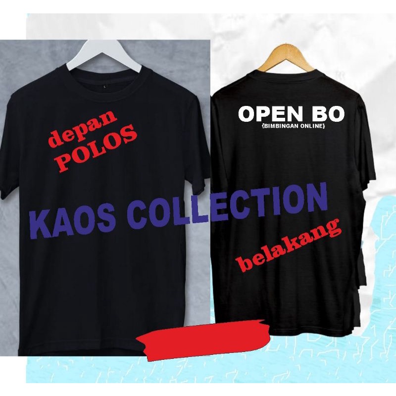 BAJU CEWEK COWOK BAJU KATA KATA OPEN BO BELAKANG AJ DEPAN POLOS BAJU MURAH