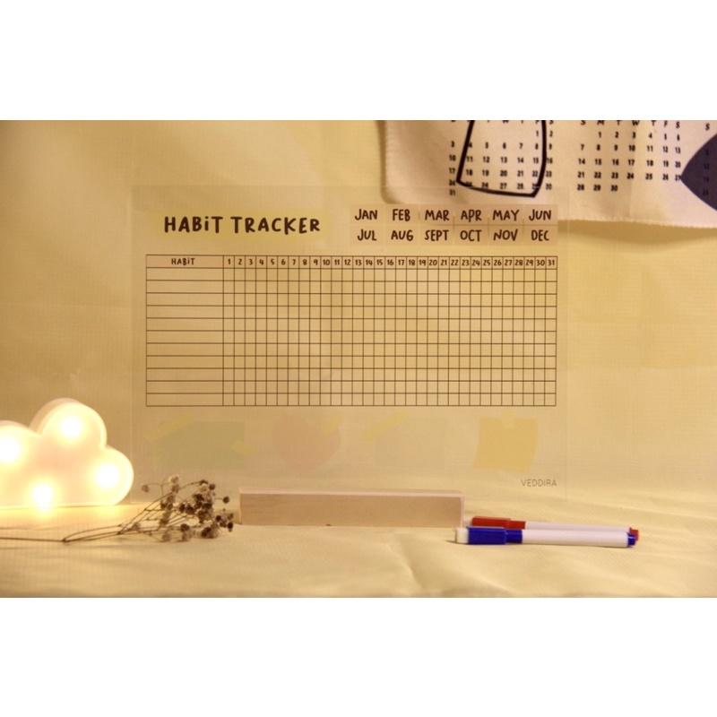 

Acrylic Planner (Habit Tracker) High Quality Print