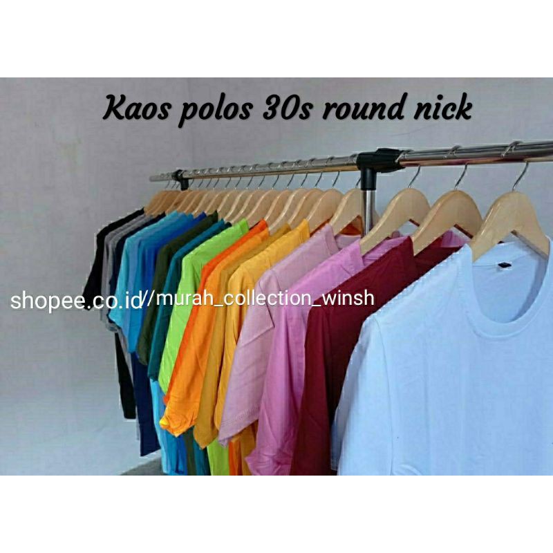 KAOS POLOS COMBED 30S || KAOS DISTRO ORI COMBED || KAOS LENGAN PENDEK