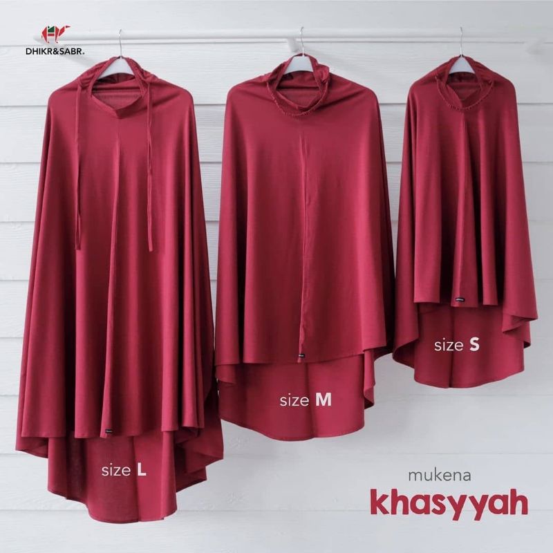 Mukena Dewasa Kaos Polos/ Mukena Setelan Polos Khasyyah by Dhikr