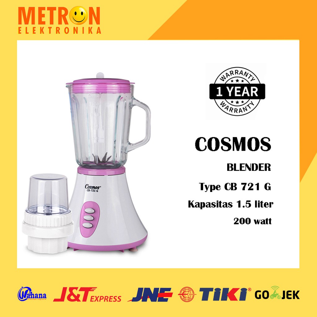 Cosmos CB 721 G TRINITY BLENDER KACA 1.5 Liter 200 Watt / CB721G