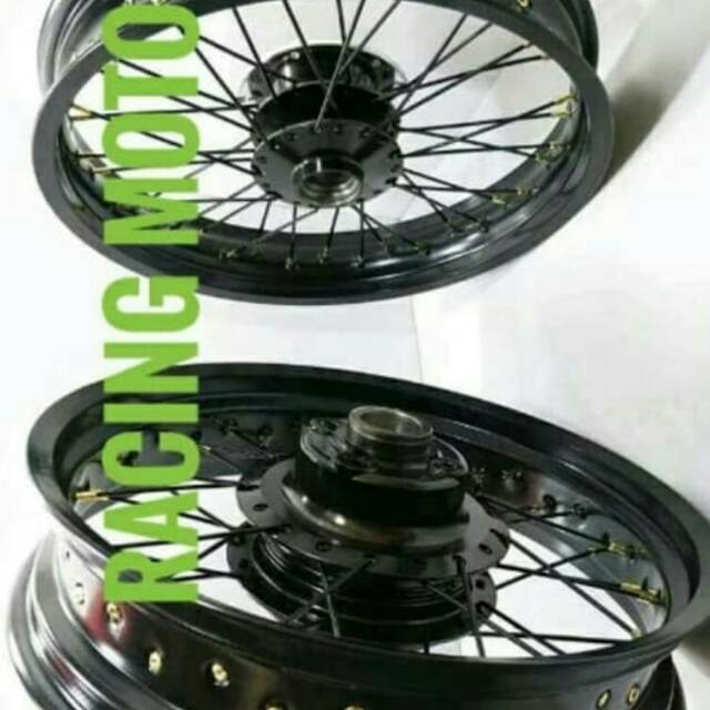 PAKET VELG MOTOR TIGER REVO VELG RING 17X250-300 TERUS BONUS RAKIT VELG DAN WARNA BISA REQ