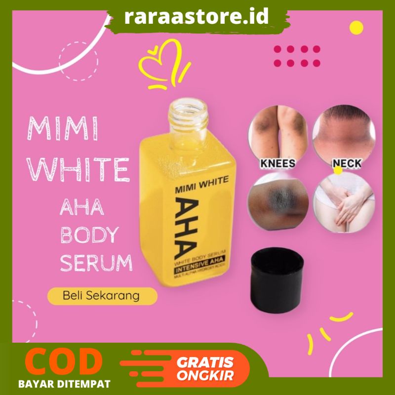 (COD) MIMI AHA WHITENING BODY SERUM / MIMI AHA WHITE / MIMI SERUM / BODY WHITENING SERUM / BOOSTER S
