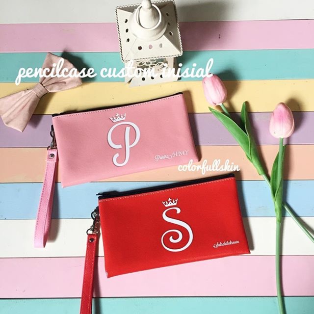 

Pencilcase / tempat pensil custom initial & name