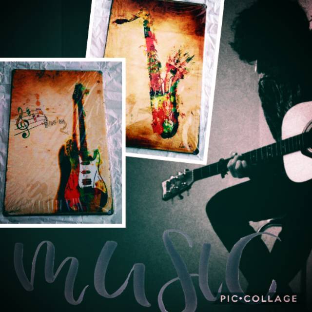 RETRO/VINTAGE METAL TIN WALLPAPER 20X30CM - MUSIC (1)
