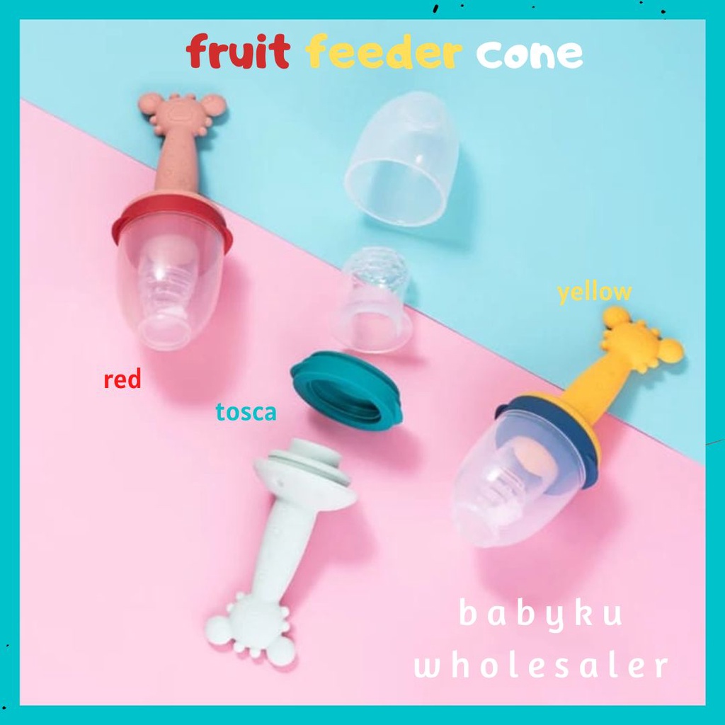 Empeng buah fruit feeder cone stick genggam - dot buah gagang