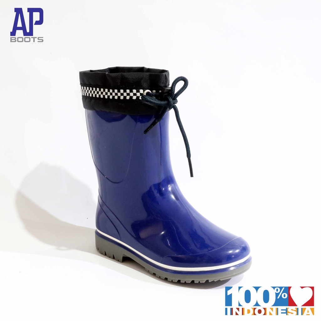 AP 2012 GO RACE 15.0-18.0 BLUE - SEPATU BOOTS KARET ANAK -  AP BOOTS