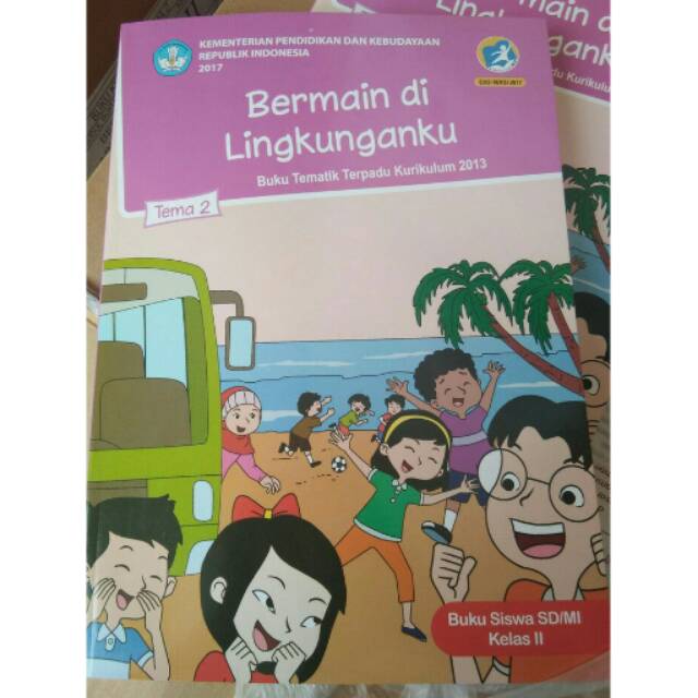 Buku Siswa Tematik Kelas 2 Tema 2 Bermain Di Lingkunganku K13 Shopee Indonesia