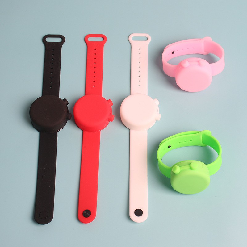 READY Jam Tangan Gelang Hand Sanitizer Polos Anak Dewasa Silicone