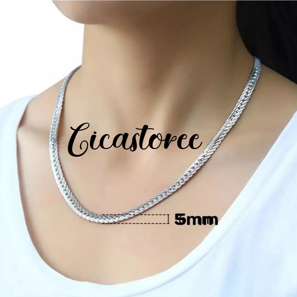 Terlaris Di Kalung Titanium Rantai Trendy/kalung titanium dgn panjang 45CM &amp; 50CM