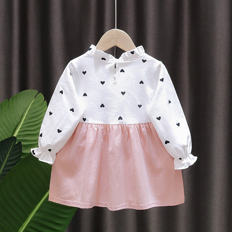 HappyOliver DRESS EMILY HEART EBV Baju Dress Anak Perempuan Import/Dress Bayi Perempuan/Gaun Bayi Perempuan/Dress Pesta/Dress Bayi