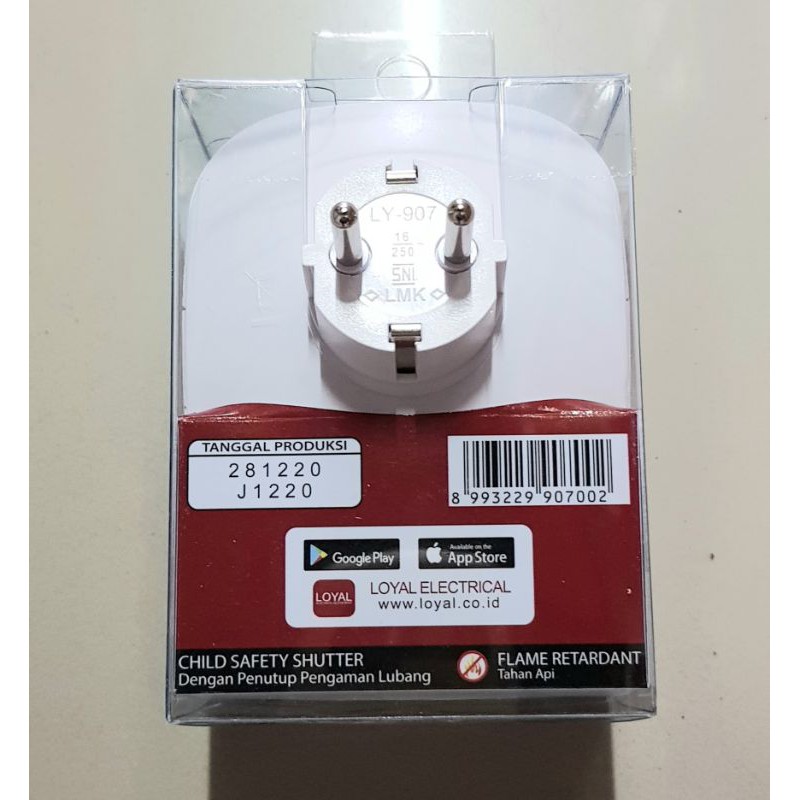 Loyal Steker 3Lubang + 2USB + Lampu indokator LY907