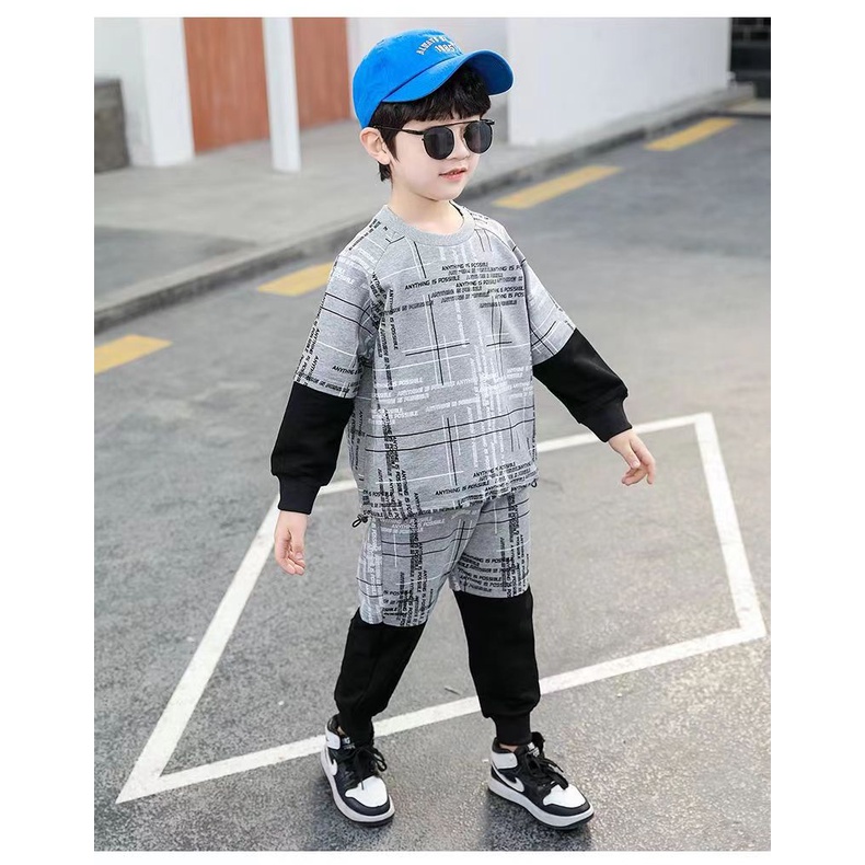 (LOLI-JKT) BOY-69 SET ANAK COWOK SWEATER SERUT SIZE 90-150