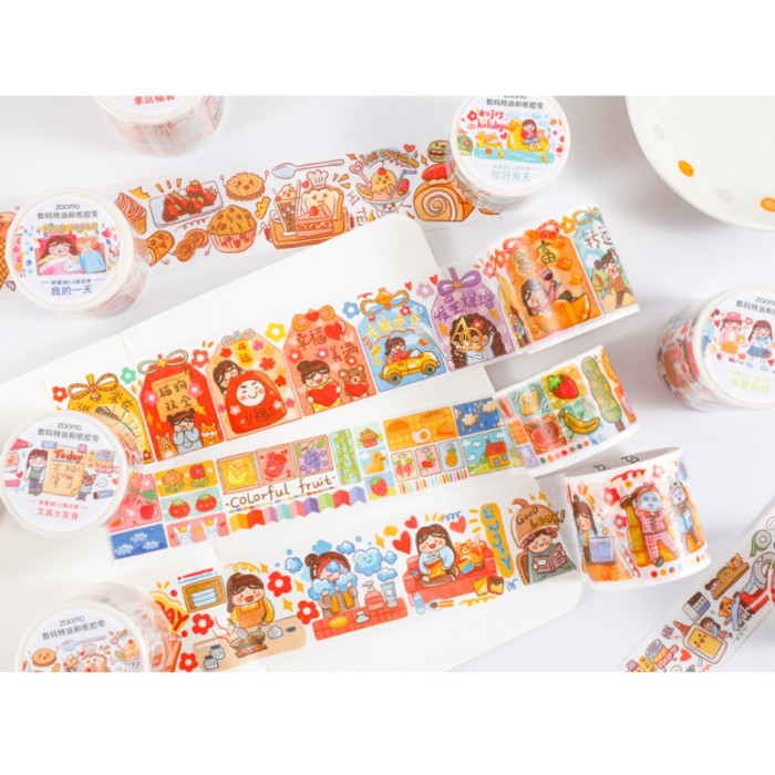 

Selotip Unik / Masking Tape Motif Pastry Bakery Lucu 2nd Edition