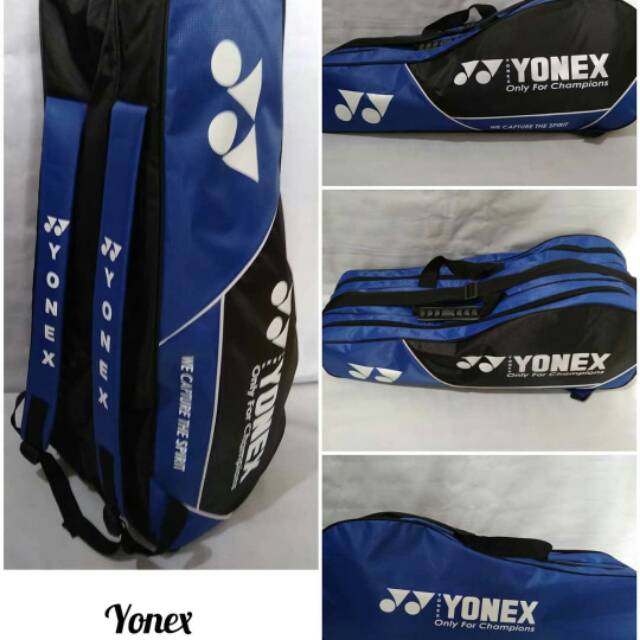Tas yonex 3 resleting... ready warna hitam biru dan merah