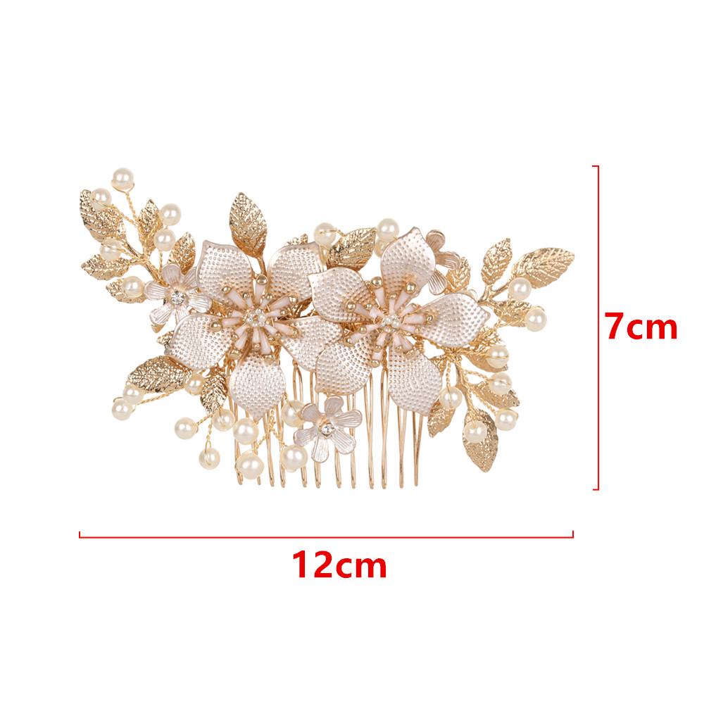 Sirkam Hiasan Rambut Model Daun Warna Gold untuk Wanita Sirkam Hiasan Rambut Model Daun Warna Gold untuk Wanita