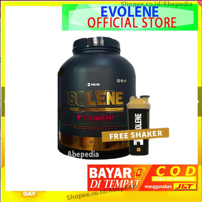Evolene Isolene 1650gr Rasa Strawberry BPOM 50 Sachet