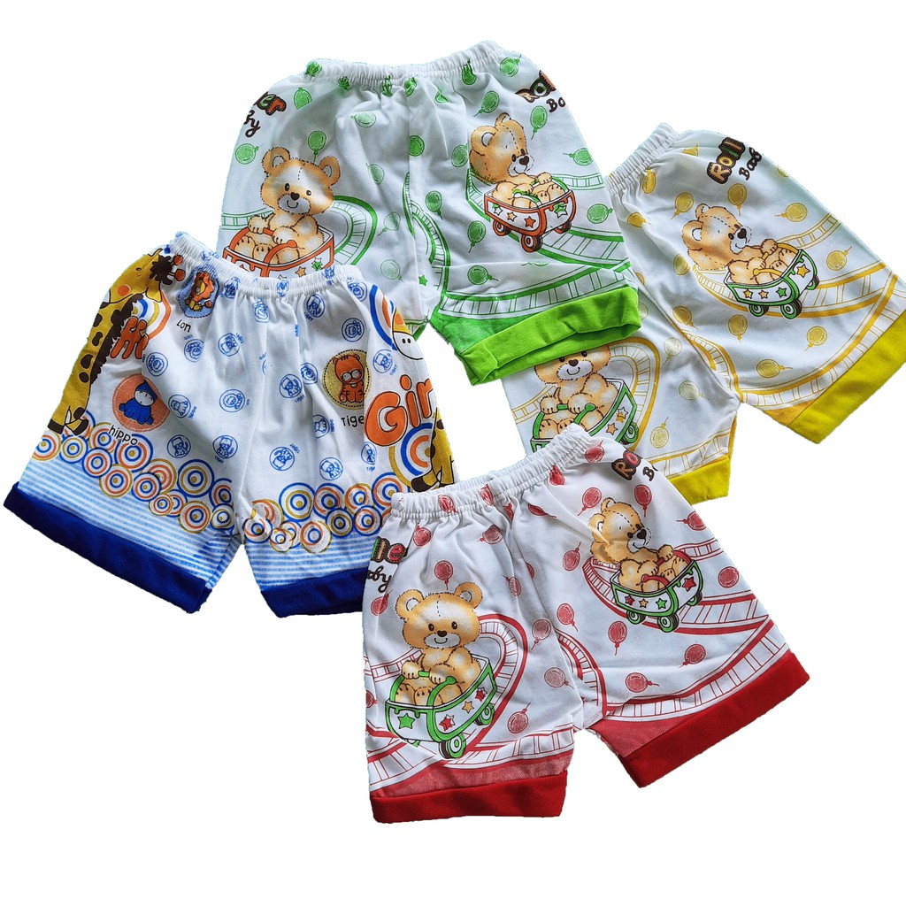 Celana Pendek Anak Strip stabilo ( grosir 12 pcs)