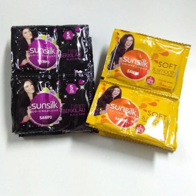 Shampoo sunslik hitam / kuning - perawatan rambut - 1renceng 24 sachet Pantine Rejoice Head & Soulde