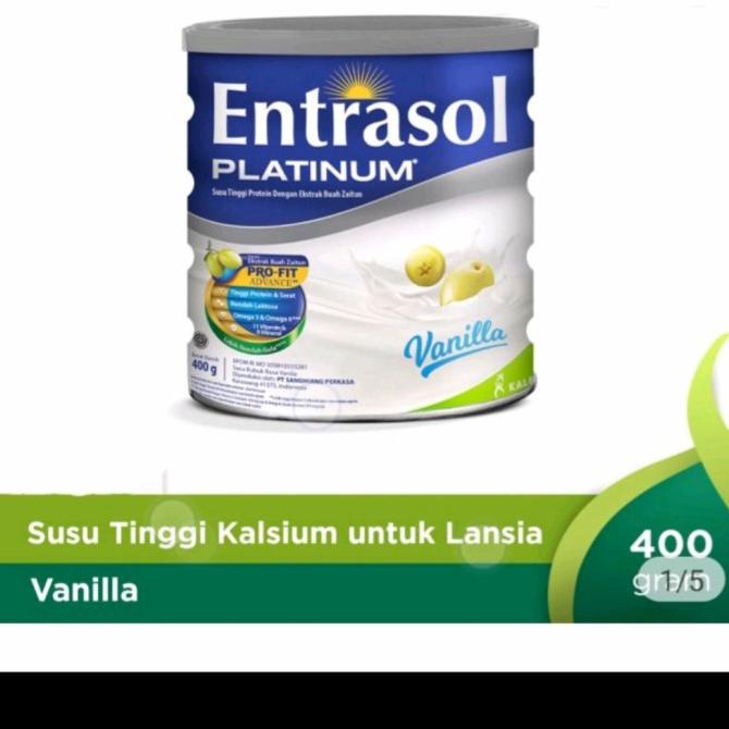 

BISA COD entrasol platinum vanilla - coklat 400gr - Vanila