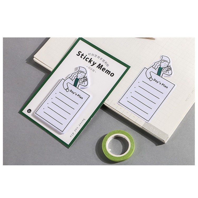 TIME MANAGER STICKY NOTE-Day's Plan