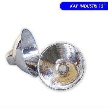 Kap Lampu Gantung Industri Kilap 12" Jumbo + Reflector Diameter 30cm