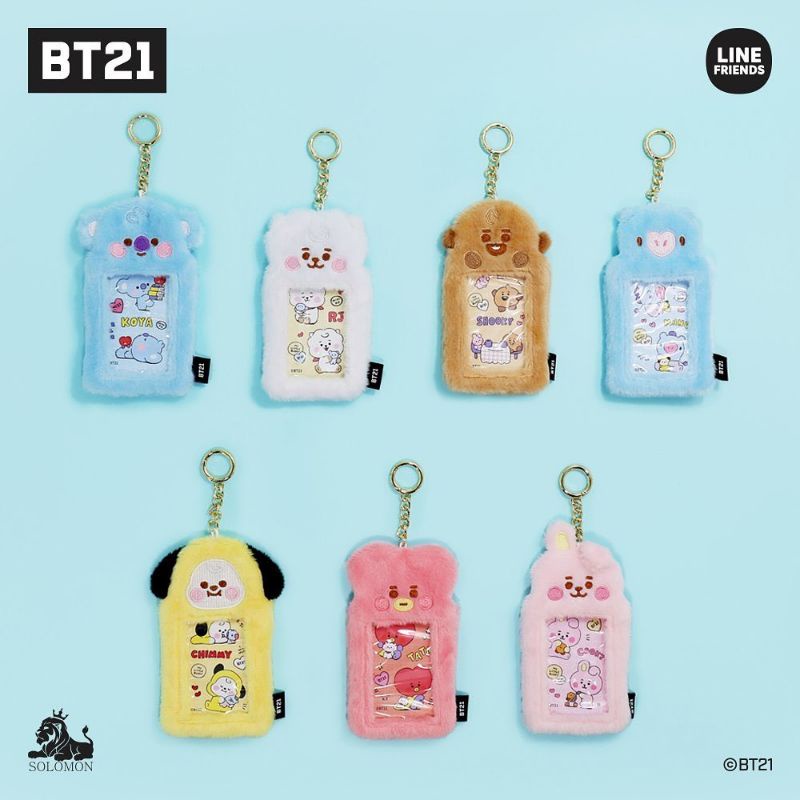 DP Photocard Holder Bt21 Line Friends Ver.2 Fluffy Japan