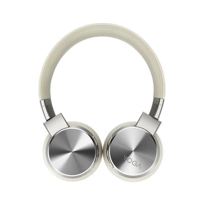 Lenovo Yoga ANC Headphones + Mics (Bluetooth 5.0 & USB) GXD1A39963 Active Noise Cancellation Headset-White GXD0U47643