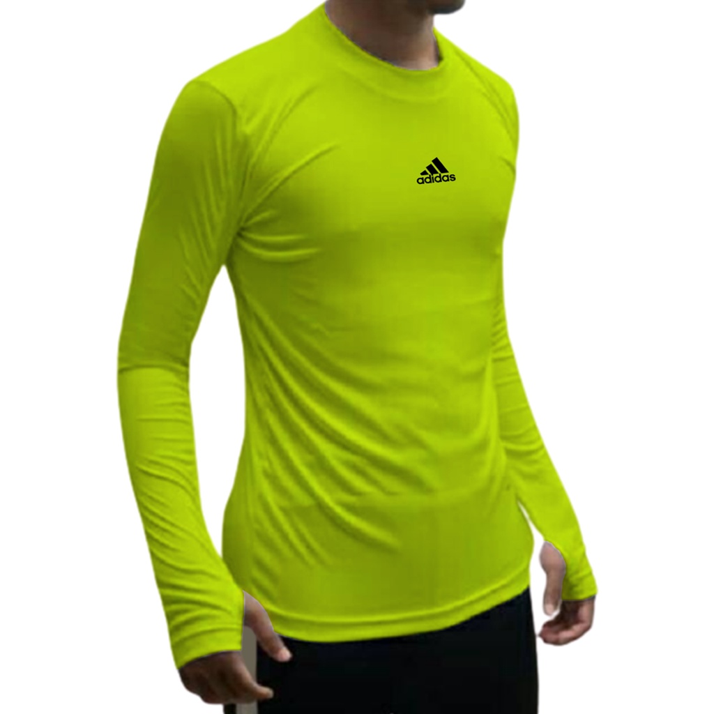 KAOS MANSET BASELAYER THUMBHOLE JARI FUTSAL BOLA SPORT OLAGRAFA TRAINING LENGAN PANJANG PRIA WANITA