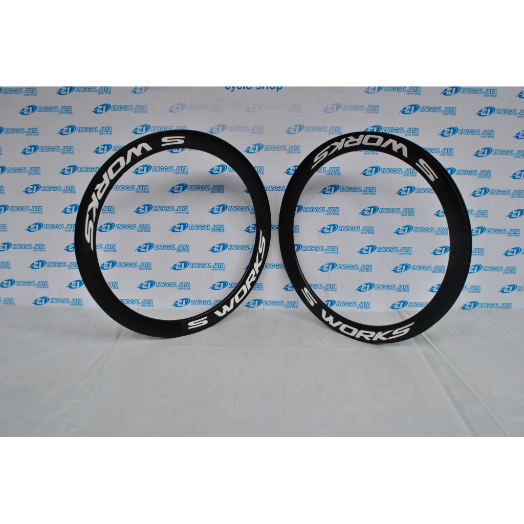 Sepasang Velg S Works By Sakoni 20 Plus 451 32H Original Double Wall Tinggi 4Cm Rims Sworks 20X1 3/8
