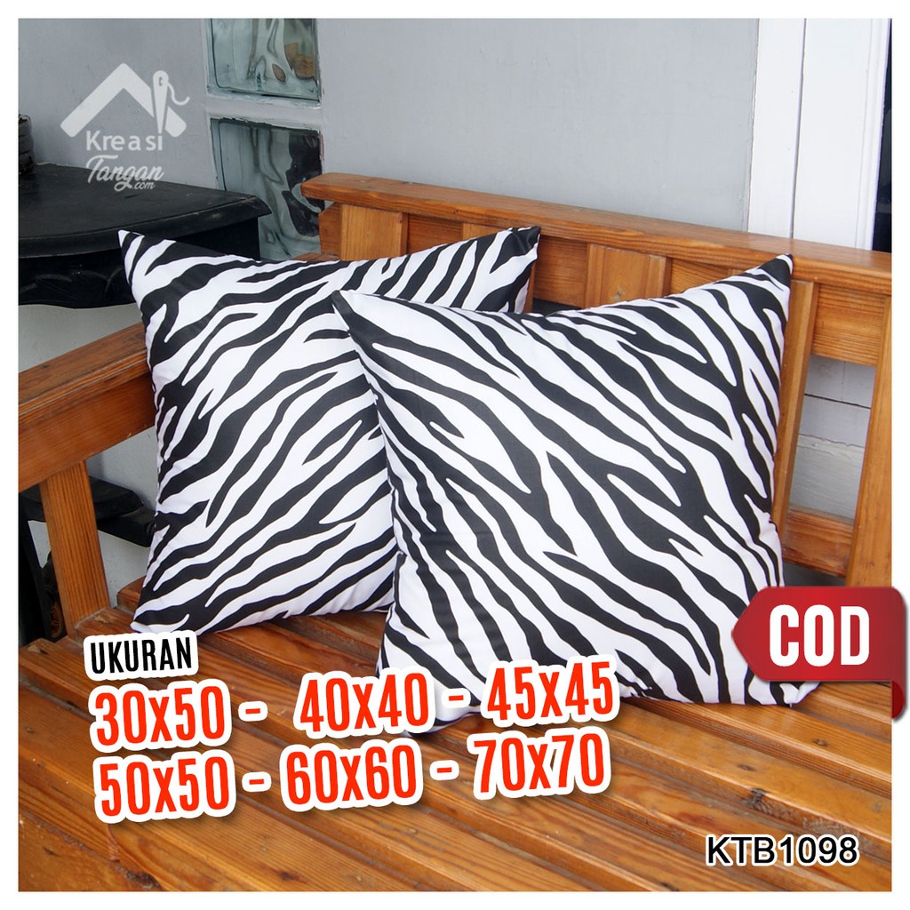 SARUNG BANTAL SOFA Ukuran 30x50, 40x40, 45x45, 50x50, 60x60, 70x70 - KTB1098