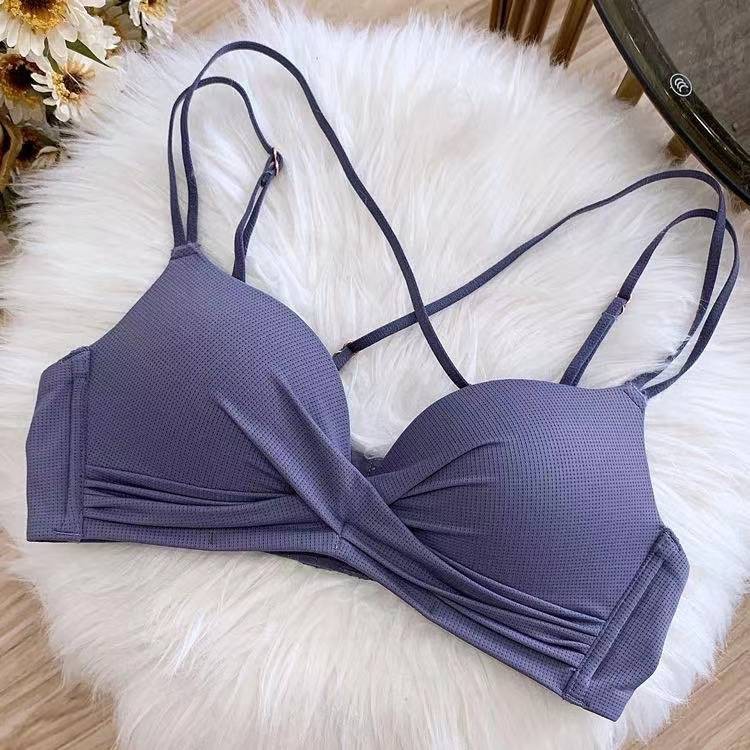 【 Bra Mall 】BM-130 Bra Cute small thin chest bra sexy halfcup tanpa kawat wanita import