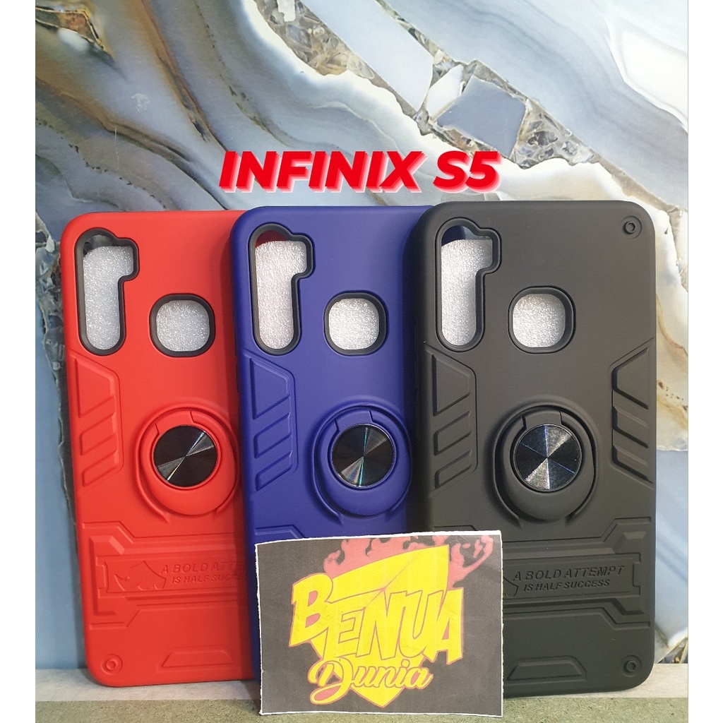 CASE INFINIX S5 - CASE MACARON THUNDER PLUS RING INFINIX S5 - BD