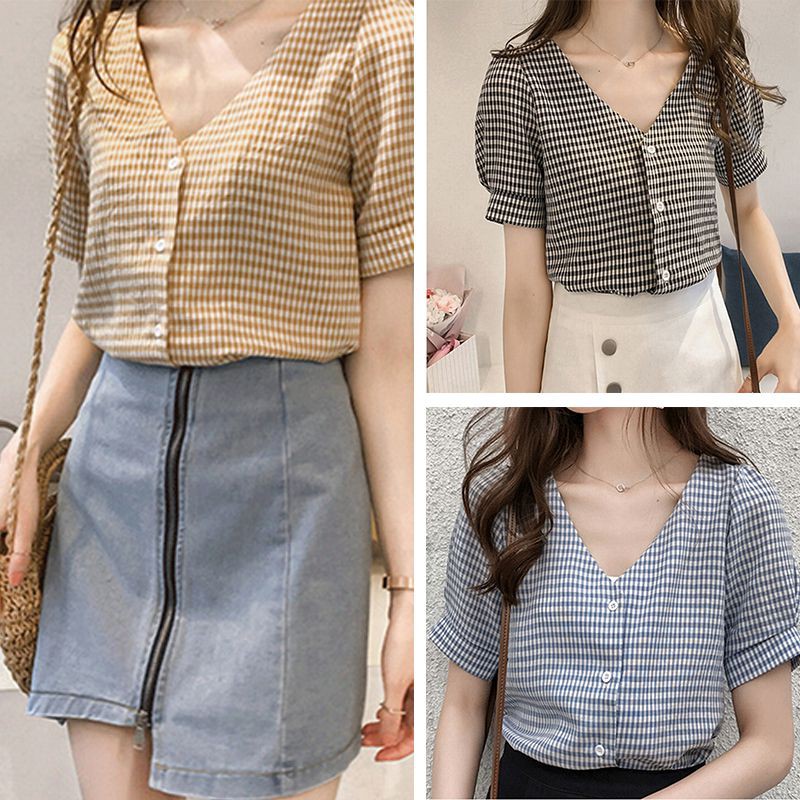 Blouse Kemeja Wanita Blouse Kemeja Casual Casual Blouse Kemeja Wanita Fashion casual wanita korea