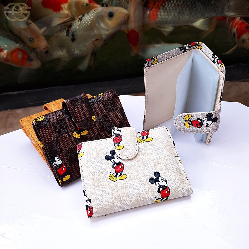 Dompet Kartu Mickey x000313 card holder slot 14 slot uang kertas THR