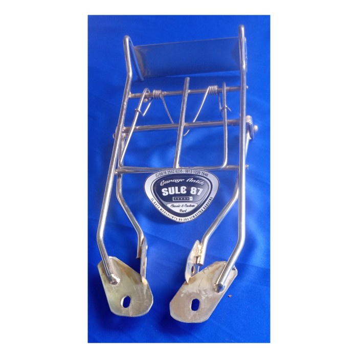 RAK BAGASI KERANJANG BELAKANG YAMAHA v75, v80 Motor Clsaic